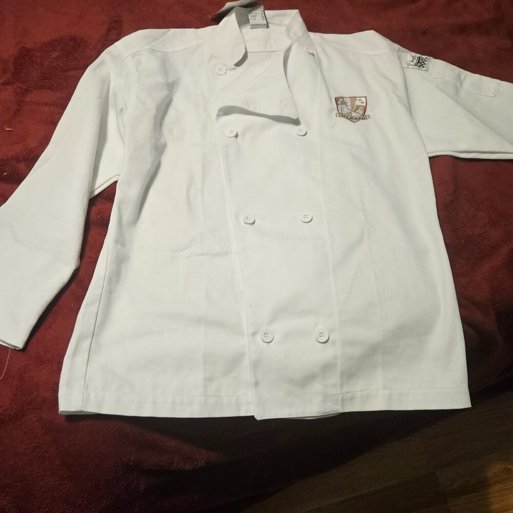 chef revival chef coat/jacket womans size small fits medium